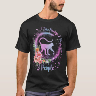 Camiseta Como Los Monos Tal Vez Como 3 Personas Mono Espíri