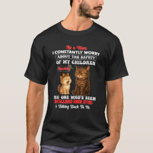 Camiseta Como Mamá, Constantemente Me Preocupa La Seguridad