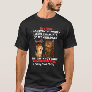 Camiseta Como Mamá, Constantemente Me Preocupa La Seguridad