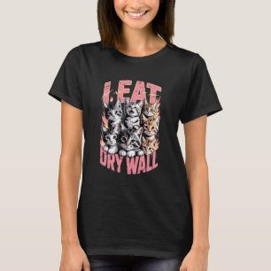 Camiseta Como Me Gusta La Pared Seca A Los Amantes De Gatos