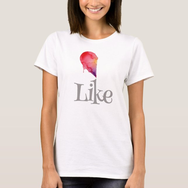Camiseta Como medio corazón (Anverso)