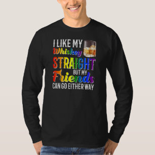 Camiseta Como Mis Amigos Francos De Whiskey Orgullo Gay Lgb