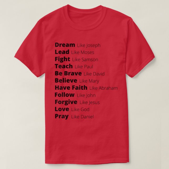 Camiseta Como Moisés Perdonen Como Jesús Amor Como Dios R (Diseño del anverso)