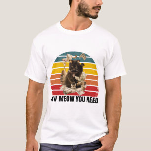 Camiseta cómo necesito dinero - gato gangsta