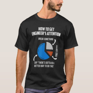 Camiseta Cómo Obtener El Ingeniero Mecánico De Atención De 