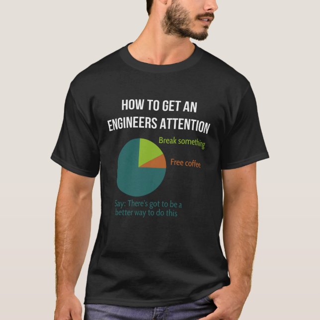 Camiseta Cómo Obtener La Atención De Un Ingeniero: Ingenier (Anverso)