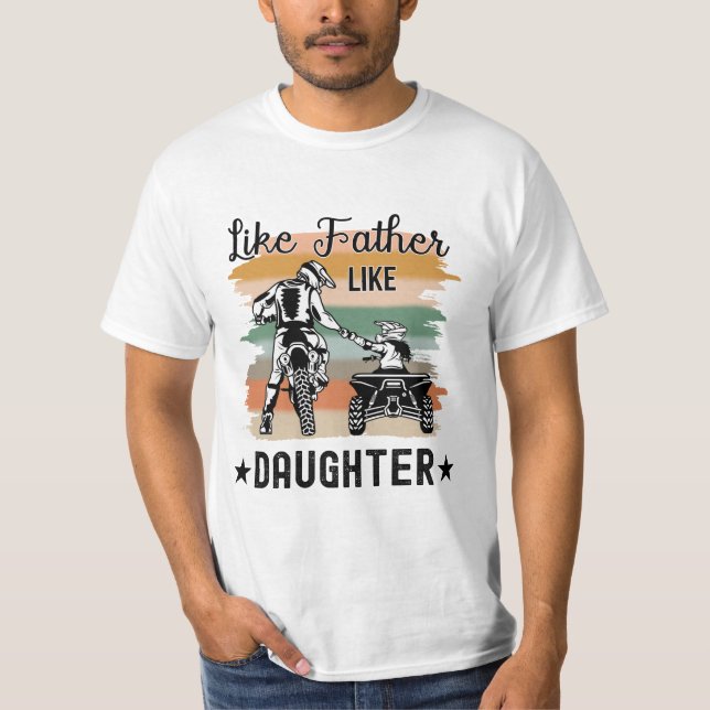 Camiseta Como padre, hija (Anverso)
