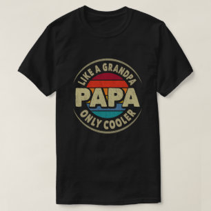 Camiseta Como papá padre retro viejo y viejo sólo refrige