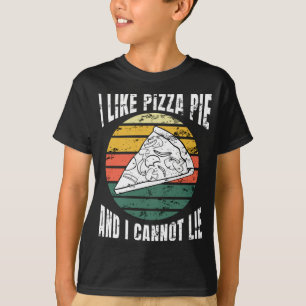 Camiseta Como Pizza Pie y no puedo mentir Retro Sun Funny J