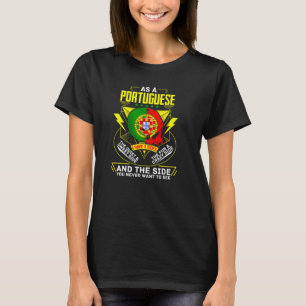 Camiseta Como portugués a tres lados bandera portuguesa