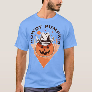 Camiseta Cómo Pumpkin Cowboy Rodeo País Occidental Caída Ha