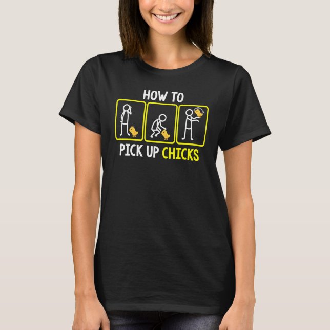 Camiseta Cómo Recoger Chicas 4 (Anverso)