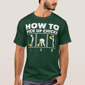 Camiseta Cómo recoger pollitos divertidos