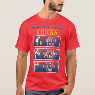 Camiseta Cómo recoger pollitos graciosos tee de pollo
