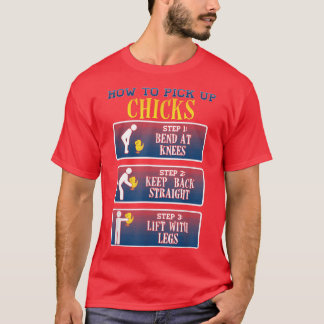Camiseta Cómo recoger pollitos graciosos tee de pollo