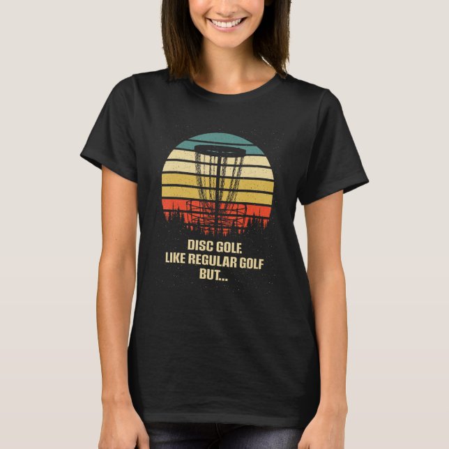 Camiseta Como Regular Golf Disk Humor Golf Golf Golf Outfer (Anverso)
