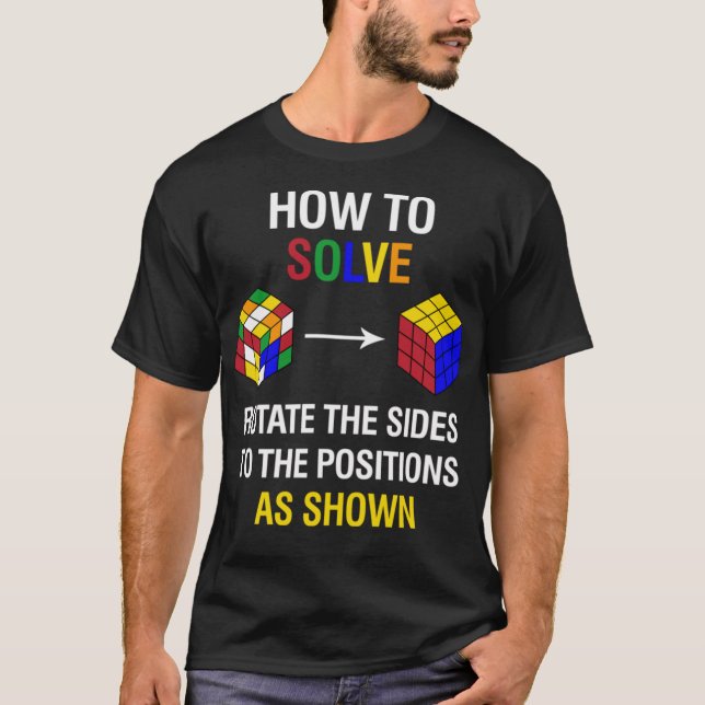 Camiseta Cómo Resolver El Rompecabezas Competitivo Funny Sp (Anverso)