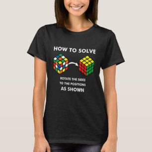 Camiseta Cómo resolver el rompecabezas Cubo Funny Speed Cub