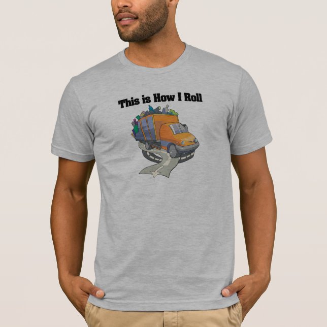 Camiseta Cómo Rueda (Camión de Basura) (Anverso)