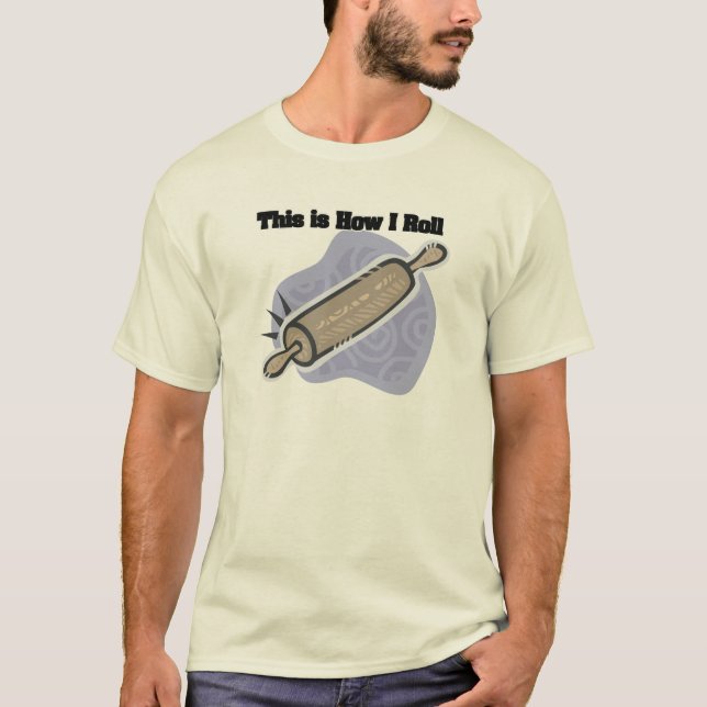 Camiseta Cómo Rueda (Rodillo de Panadero) (Anverso)