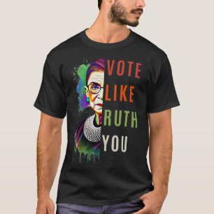 Camiseta Como Ruth te mandó arte feminista colorido