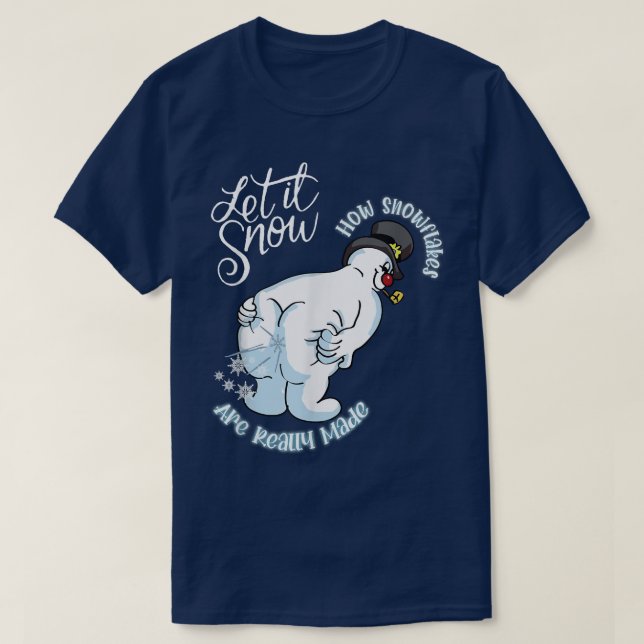 Camiseta Cómo se hacen realmente los copos de nieve, gracio (Diseño del anverso)