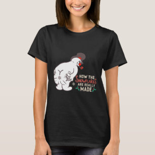 Camiseta Cómo se hacen realmente los copos de nieve Pijama 