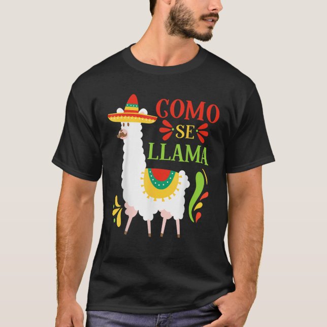 Camiseta Como se llama animal gracioso México Cinco De Mayo (Anverso)