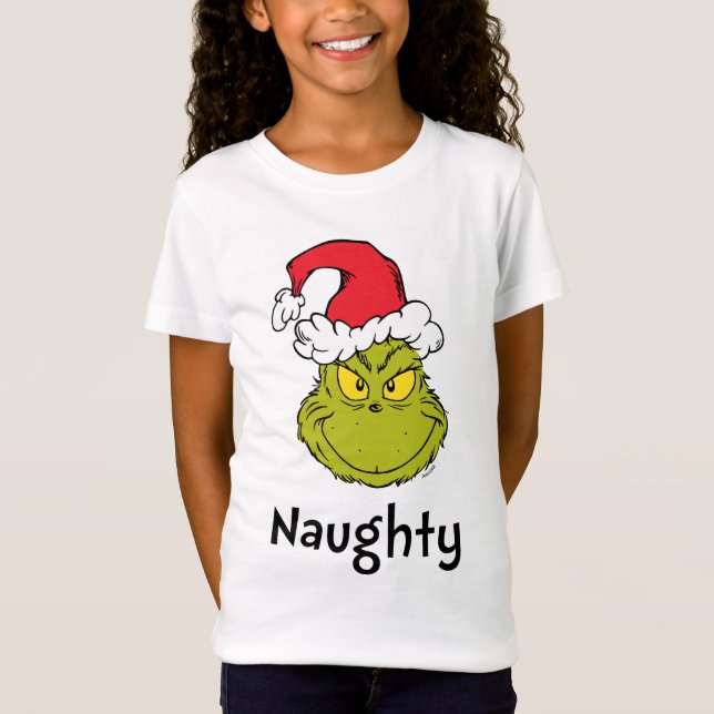Camiseta Cómo se robaron los Navidades Grinch | Naughty Gri (Anverso)