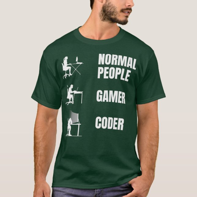Camiseta Cómo se sienta el programador Funny Coding Clothin (Anverso)