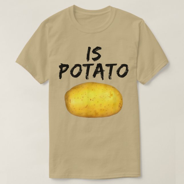 Camiseta Como Se Ve En La Noche Tarde, Es Potato (Diseño del anverso)