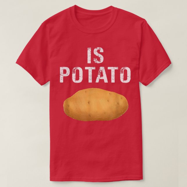 Camiseta Como Se Ve En La Noche Tarde, Es Potato20 (Diseño del anverso)