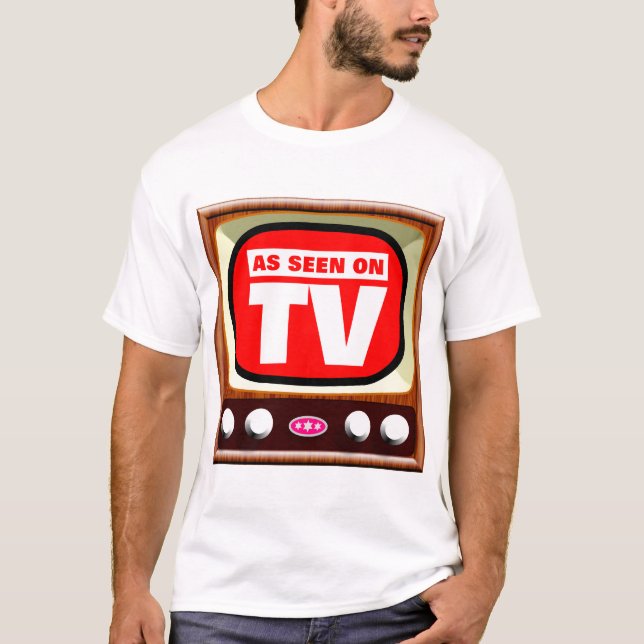 Camiseta Como se ve en la televisión - Retro TV (Anverso)