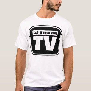Camiseta Como se ve en la TV - Negro y blanco