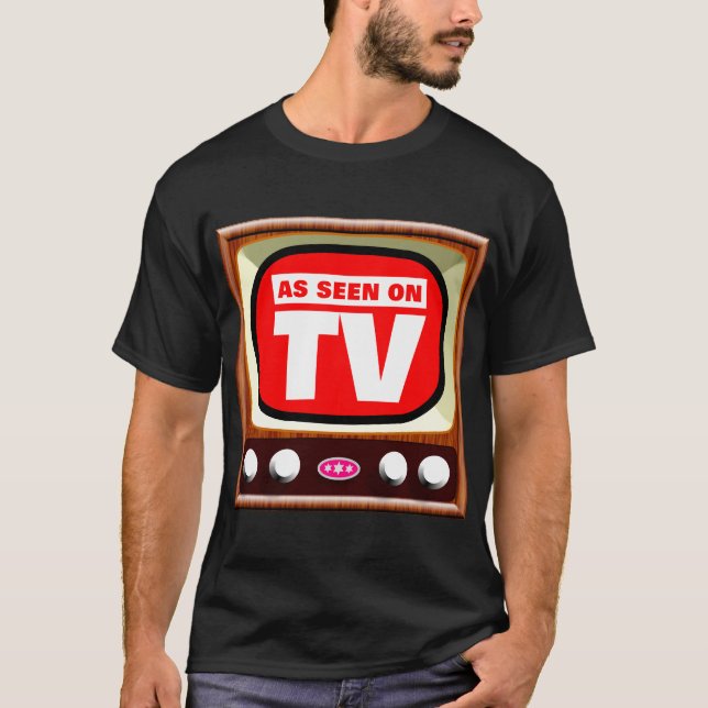 Camiseta Como se ve en la TV - Retro TV - Personalizado (Anverso)