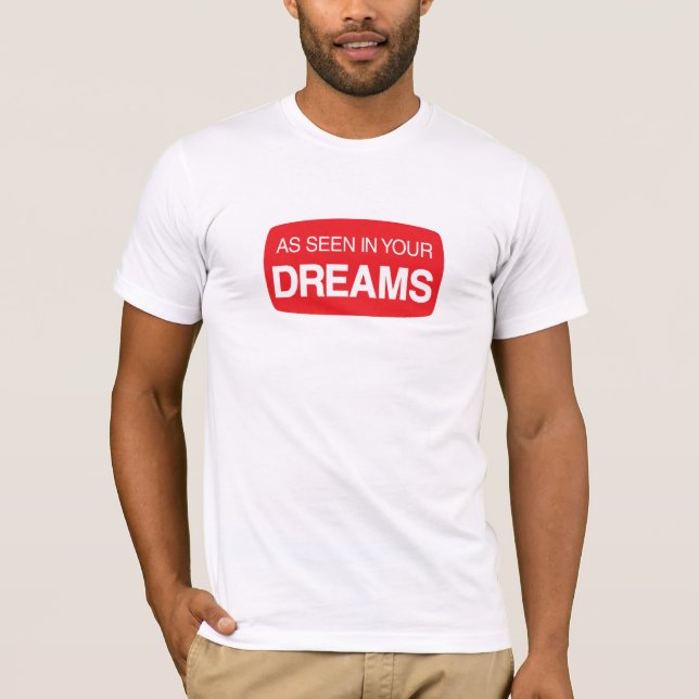 Camiseta Como se ve en sus sueños (Anverso)