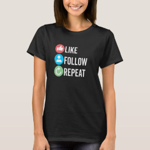 Camiseta Como Seguir Repetir el Creador de Contenidos Socia