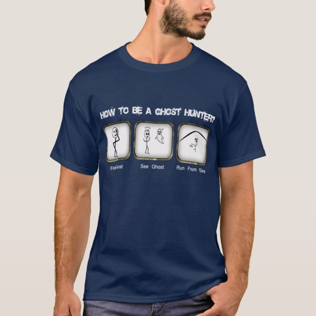Camiseta Cómo ser un cazador del fantasma (Anverso)