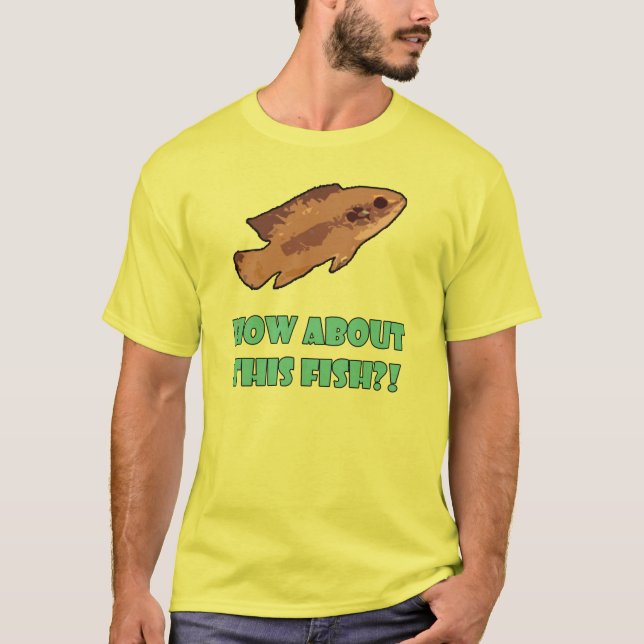 CAMISETA ¡CÓMO SOBRE ESTE PESCADO?! (Anverso)