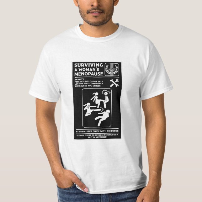Camiseta Cómo Sobrevivir A La Menopausia (Anverso)