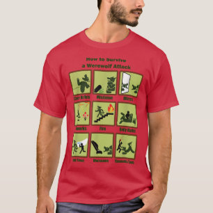 Camiseta Cómo Sobrevivir A Un Ataque De Werewolf 