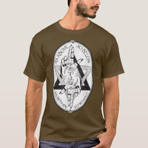 Camiseta Como Supra Por Debajo De Símbolo De Alquimia Gótic