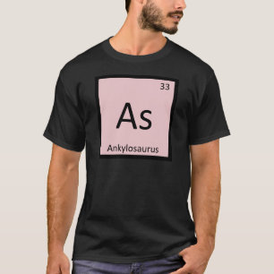 Camiseta Como - Tabla Periódica de Química Ankylosaurus
