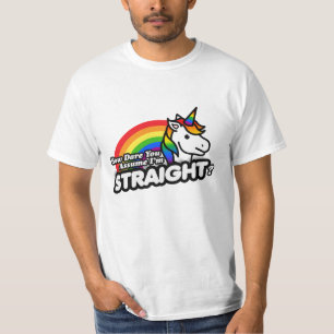 Camiseta Cómo te atreves a asumir que soy heterosexual