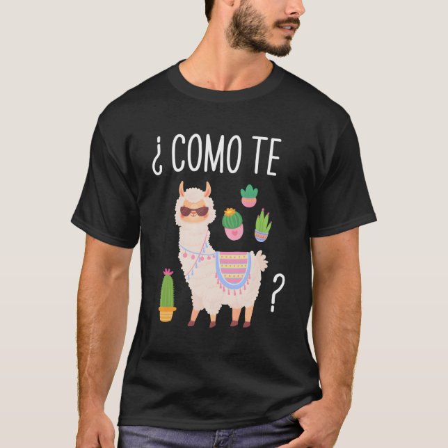 Camiseta Como te llamas estudiante profesor de español bili (Anverso)