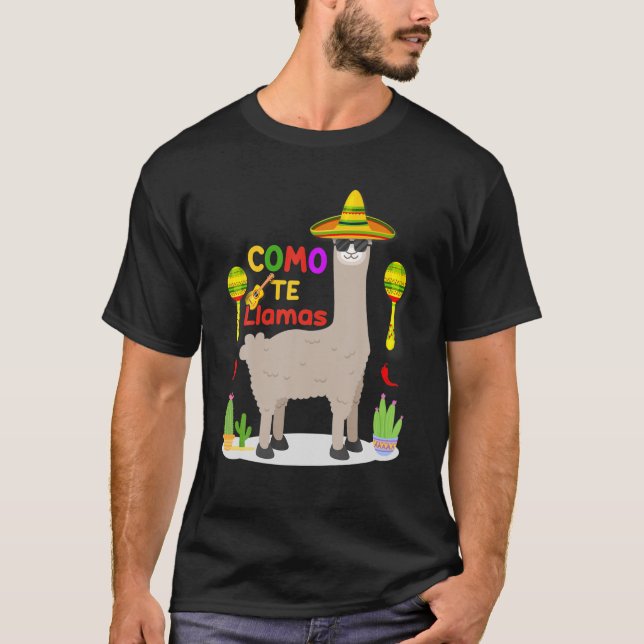Camiseta Como te llamas Gorra mexicano feliz cinco de mayo (Anverso)