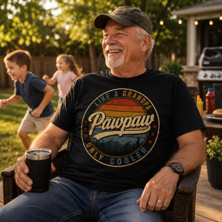 Camiseta Como un abuelo Pawpaw retro vintage día del padre