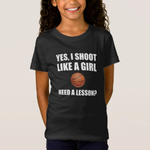 Camiseta Como un baloncesto del chica