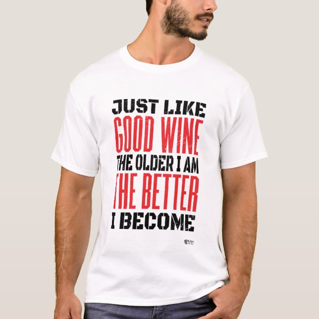 Camiseta Como Un Buen Vino Blanco (Anverso)
