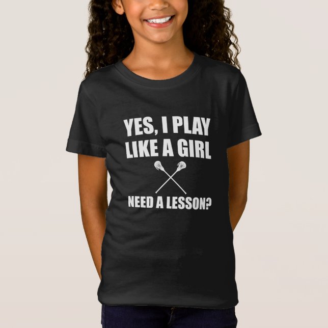Camiseta Como un chica LaCrosse (Anverso)